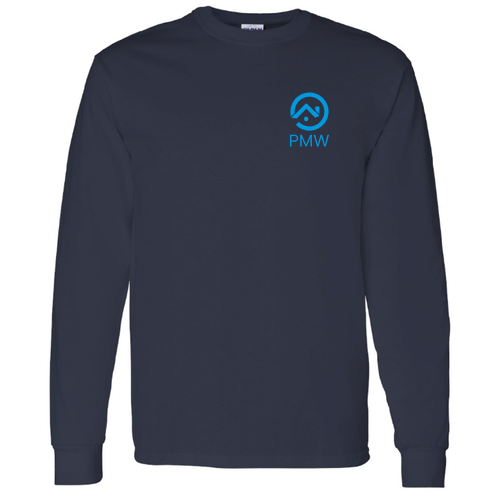 Gildan Heavy Cotton Longsleeve Basic T-Shirt -- Navy