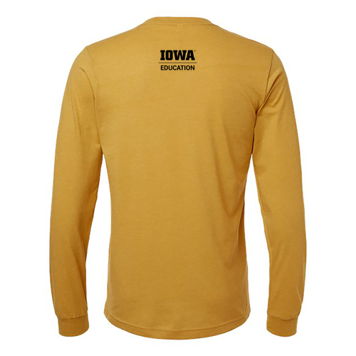 Hawkeye Teachers Bella+Canvas Unisex Heather Cvc Long Sleeve Tee- Heathers -- Heather Mustard