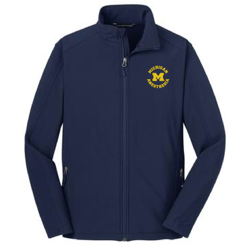 Mens Core Soft Shell Jacket -- Dress Blue Navy