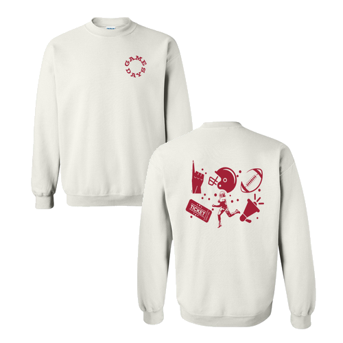 Gildan Heavy Blend Crew Neck Sweatshirt -- White