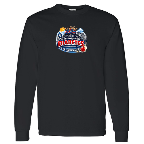 Gildan Heavy Cotton Longsleeve Basic T-Shirt -- Black