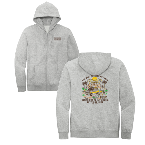 District V.I.T. Fleece Full-Zip Hoodie -- Light Heather Grey