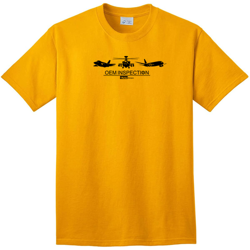 Port and Company 5.4 oz Cotton T-Shirt -- Gold