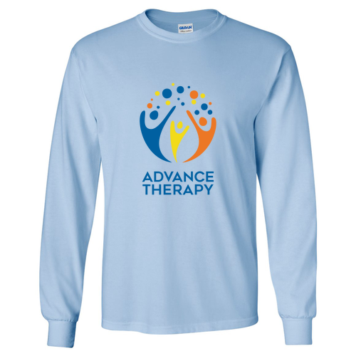 Gildan Ultra Cotton Longsleeve Basic T-Shirt -- Light Blue