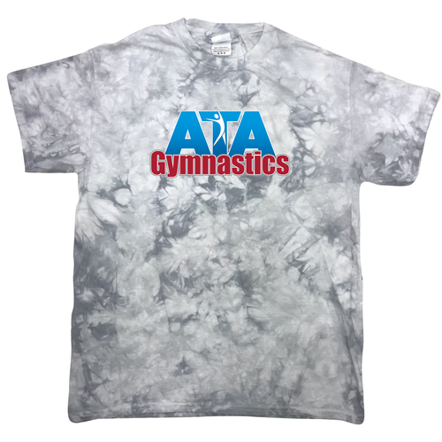Tie-Dye Crystal Wash T-Shirt -- Silver