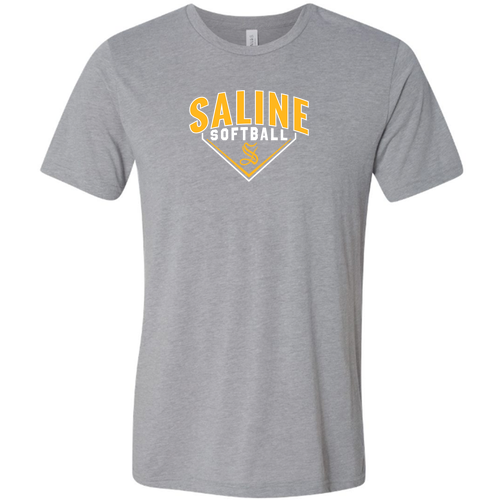 Mens/Unisex Saline Base Bella Canvas Short Sleeve Fitted T-Shirt -- Athletic Grey Triblend