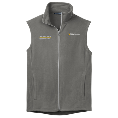 Port Authority Microfleece Vest -- Pearl Grey