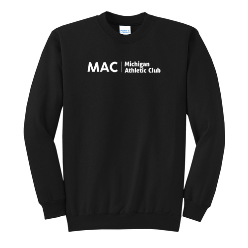 Port and Company Classic Crewneck Sweatshirt -- Jet Black
