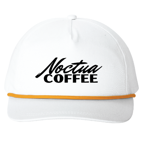 Port Authority Snapback Five-Panel Rope Hat -- White / Athletic Gold
