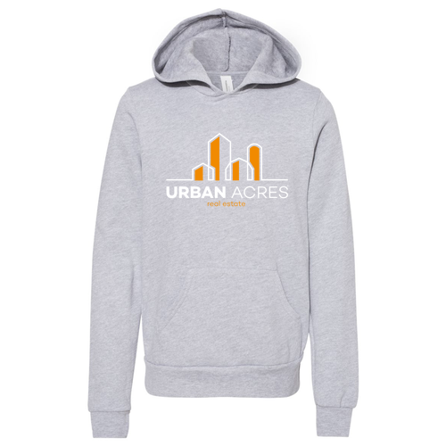 Bella Canvas Youth Sponge Fleece Hooded Sweatshirt -- Athletic Heather