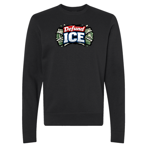 J. America BTB Fleece Crew -- Black