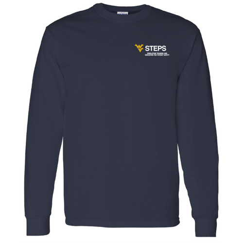 Gildan Heavy Cotton Longsleeve Basic T-Shirt -- Navy