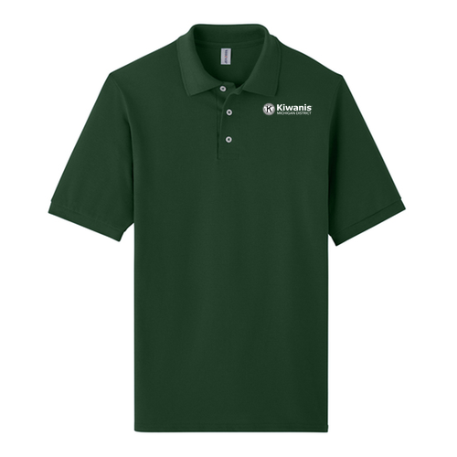 Jerzee 100% Ringspun Cotton Pique Polo -- Forest Green