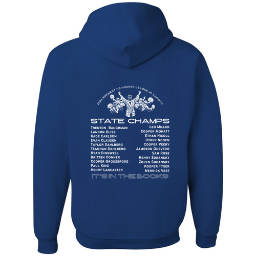 Jerzees 8 oz 50/50 Nublend Adult Hooded Sweatshirt -- Royal