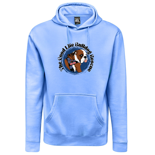 Good Life Gus Tee Hoodie -- Carolina Blue