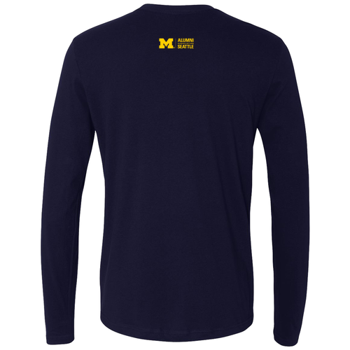 Next Level Soft Fitted Long Sleeve Tee -- Midnight Navy