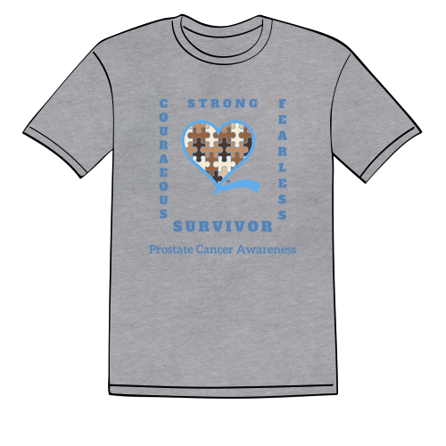 Prostate Cancer Survivor Tee -- Athletic Grey Triblend