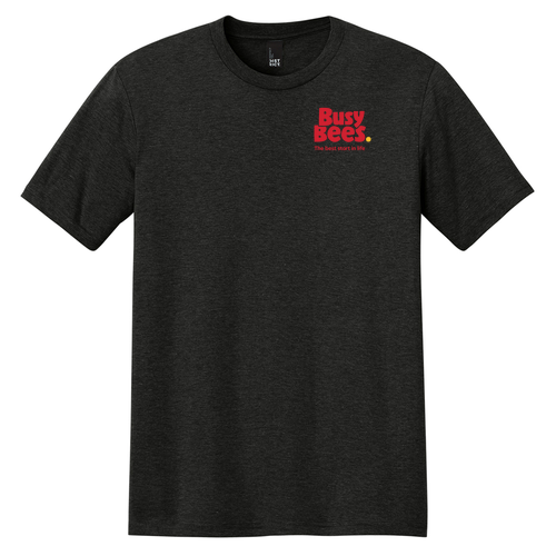 District Made Mens Perfect Tri Crew Tee -- Black Frost