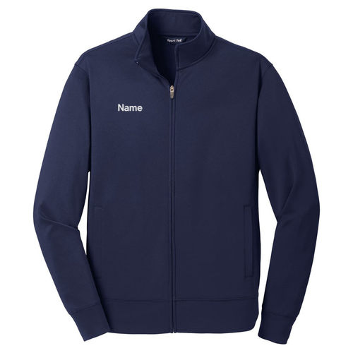 Sport-Tek Sport-Wick Fleece Full-Zip Jacket -- Navy