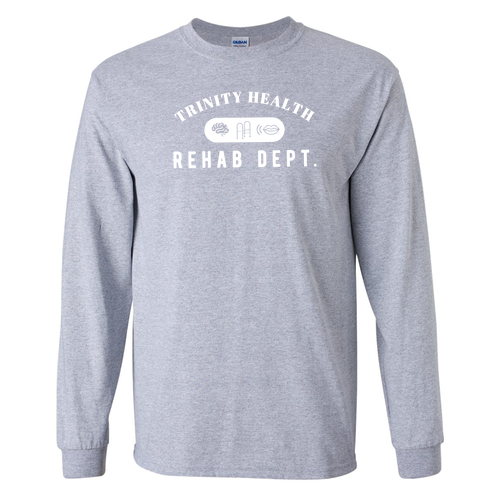 Gildan Ultra Cotton Longsleeve Basic T-Shirt -- Sport Grey