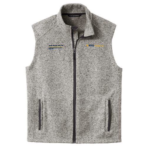 Port Authority Sweater Fleece Vest -- Grey Heather