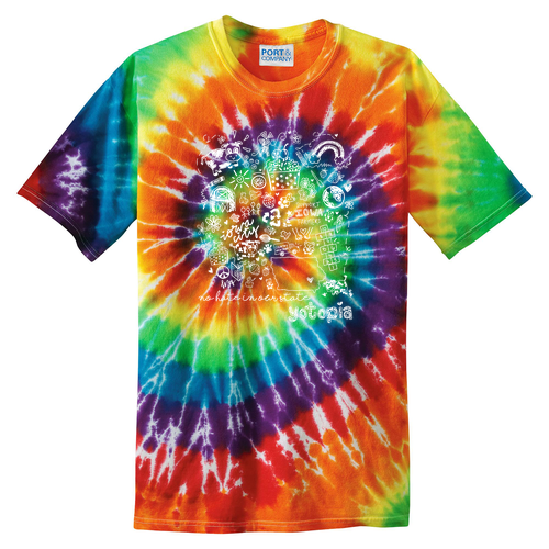 Port and Company Tie Dye Tee -- Rainbow