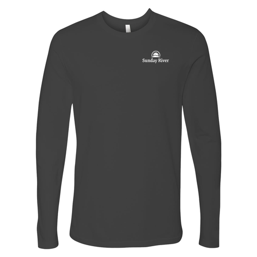 Sunday River Logo 2 White Ink -- Long Sleeve Heavy Metal