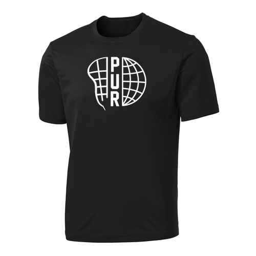 PUR Globe Essential Performance Tee -- Jet Black
