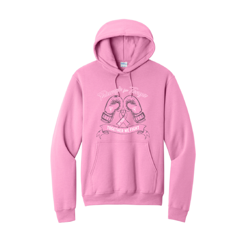 Port and Company Core Fleece Pullover Hooded Sweatshirt -- Candy Pink