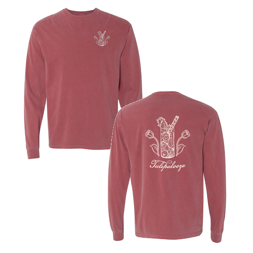 Comfort Colors Ringspun Long Sleeve Tee -- Brick