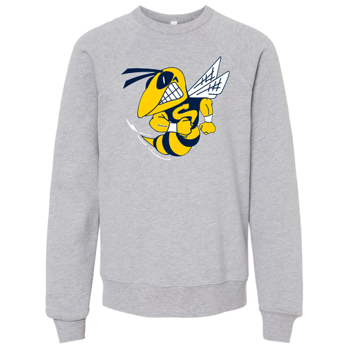Bella Canvas Youth Sponge Fleece Raglan Sweatshirt -- Athletic Heather