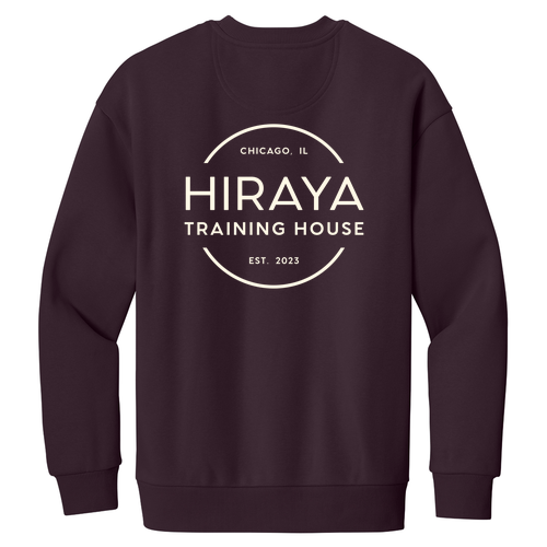 Hiraya Classic Logo Crewneck Sweatshirt -- Bordeaux
