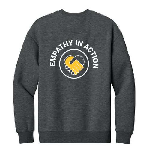 District V.I.T. Heavyweight Fleece Crew -- Heathered Charcoal