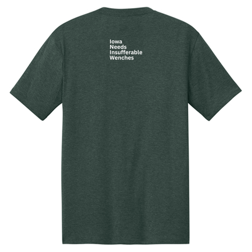 District Made Mens Perfect Tri Crew Tee -- Heathered Forest Green