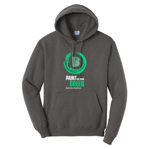 Port and Company Core Fleece Pullover Hooded Sweatshirt -- Charcoal