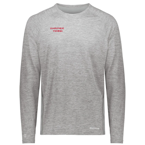 Holloway Electrify Coolcore Long Sleeve T-Shirt -- Athletic Grey Heather