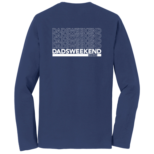 Dad's Weekend Long Sleeve Tee -- Team Navy