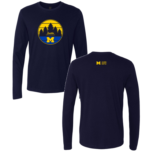 Next Level Soft Fitted Long Sleeve Tee -- Midnight Navy