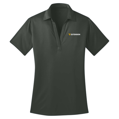 Port Authority Ladies Silk Touch Performance Polo -- Steel Grey