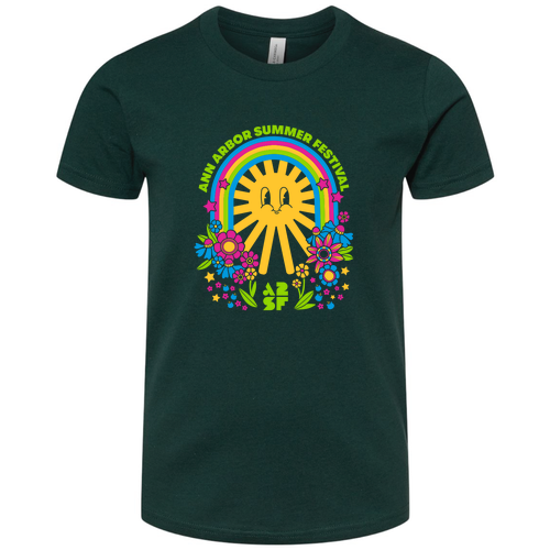 Youth Bella Canvas Soft Fitted Short-Sleeve T-Shirt -- Forest