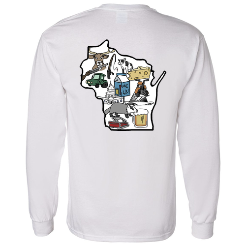 Gildan Heavy Cotton Longsleeve Basic T-Shirt -- White