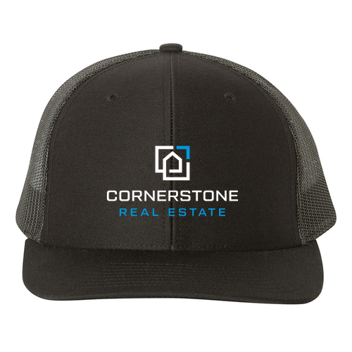 Richardson Snapback Trucker Cap -- Black