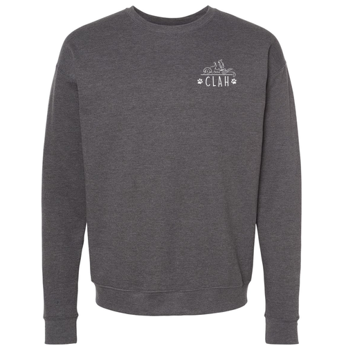Tultex Fleece Crewneck Sweatshirt -- Heather Charcoal