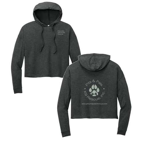 District® Women’s Perfect Tri® Midi Long Sleeve Hoodie -- Black Frost