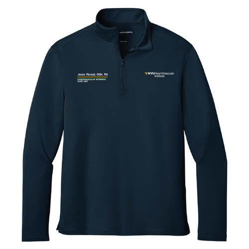 Port Authority Wearever Performance Pique 1/4-Zip -- River Blue Navy