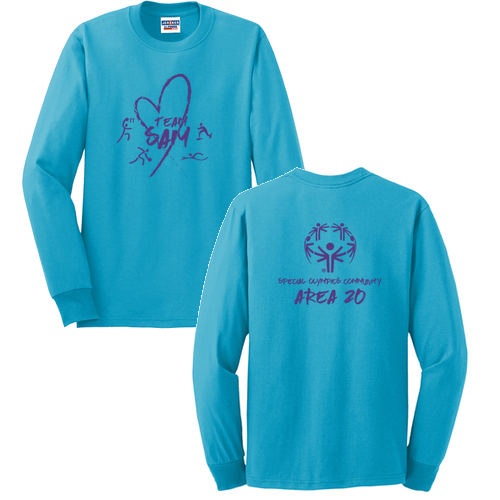 Mens/Unisex Jerzees Dri-Power Active Longsleeve Tee -- California Blue