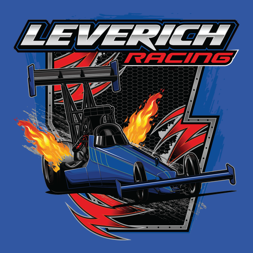 Gildan Heavy Cotton Basic T-Shirt Graphic Front Dragster Back  -- Royal