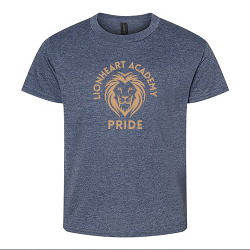 YOUTH Gildan Softstyle T-Shirt -- Heather Navy