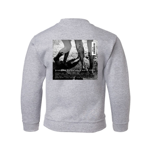 YOUTH Gildan Heavy Blend Crew Neck Sweatshirt -- Sport Grey