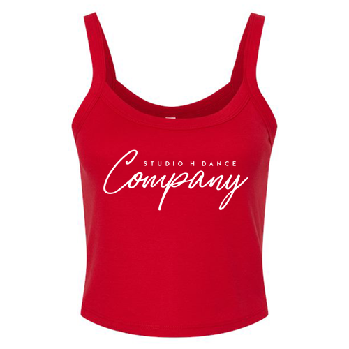 Bella+Canvas Women's Spaghetti Strap Tank -- Solid Red Blend